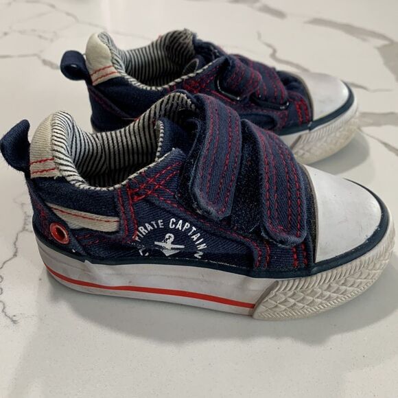 KOALA KIDS | Baby Boys Size 3 Nautical Athletic Boys Walking Shoes SNEAKERS - Picture 4 of 7